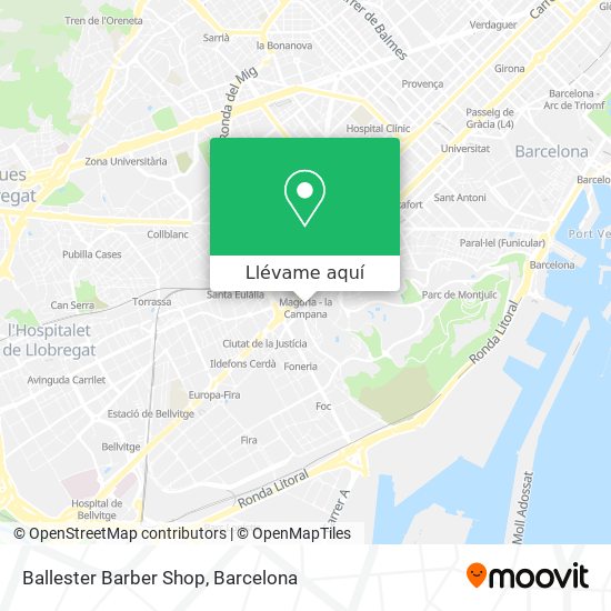 Mapa Ballester Barber Shop