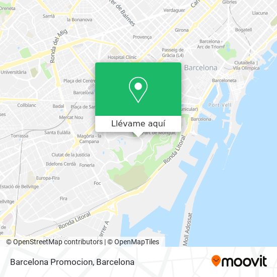 Mapa Barcelona Promocion