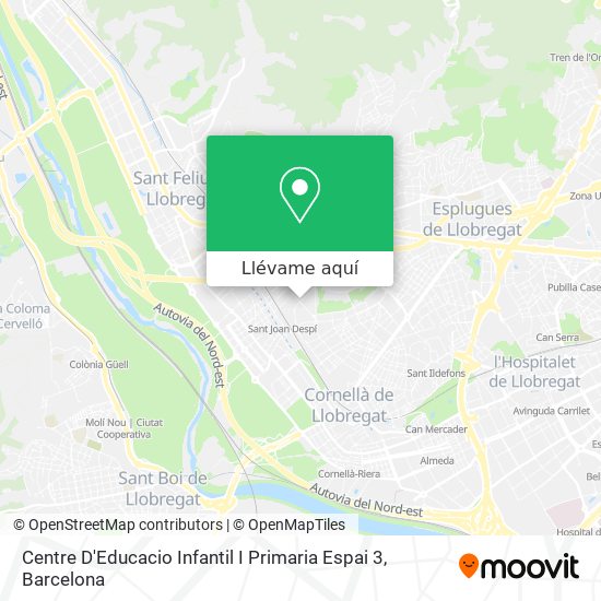 Mapa Centre D'Educacio Infantil I Primaria Espai 3