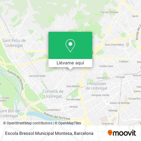 Mapa Escola Bressol Municipal Montesa