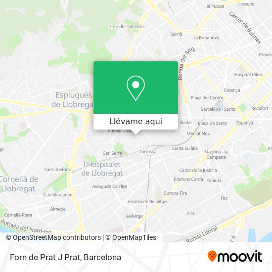 Mapa Forn de Prat J Prat