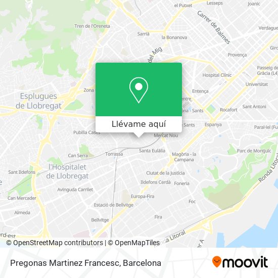 Mapa Pregonas Martinez Francesc