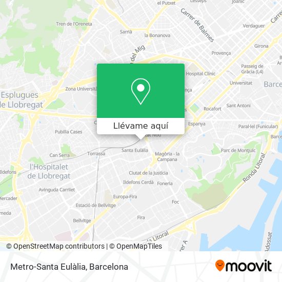 Mapa Metro-Santa Eulàlia
