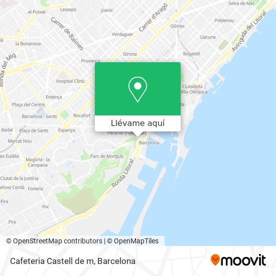 Mapa Cafeteria Castell de m