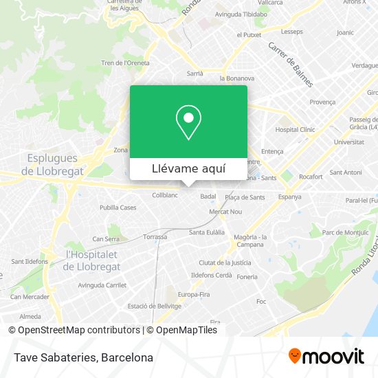 Mapa Tave Sabateries
