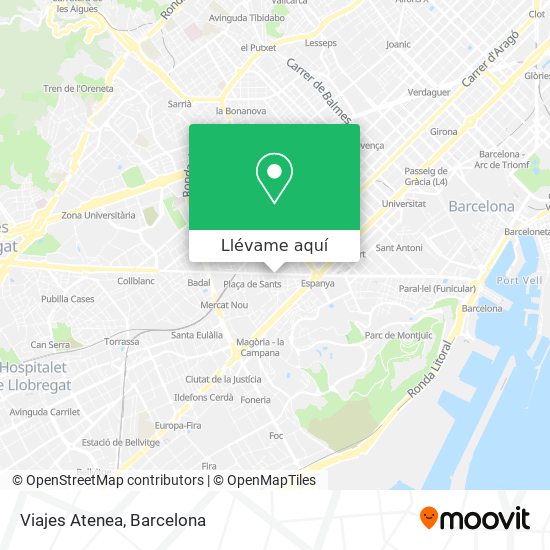 Mapa Viajes Atenea