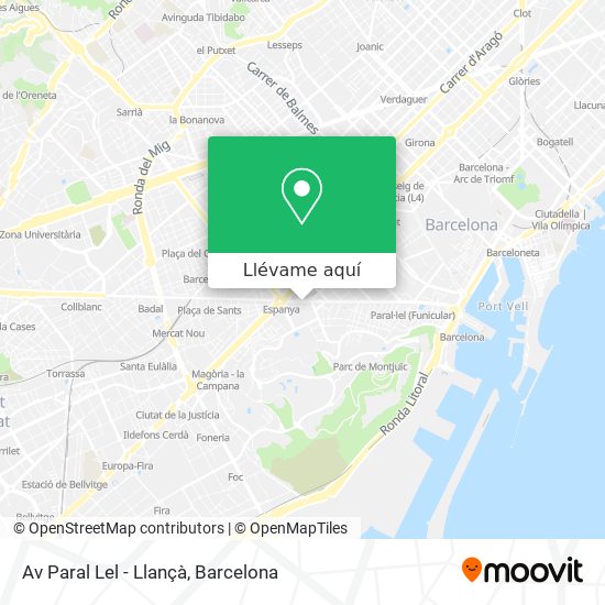 Mapa Av Paral Lel - Llançà