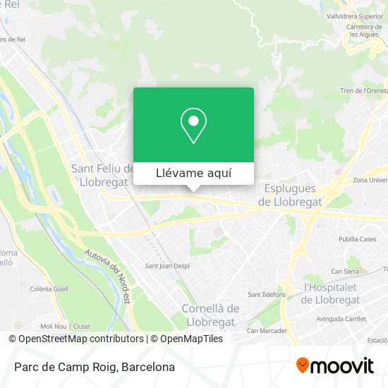 Mapa Parc de Camp Roig
