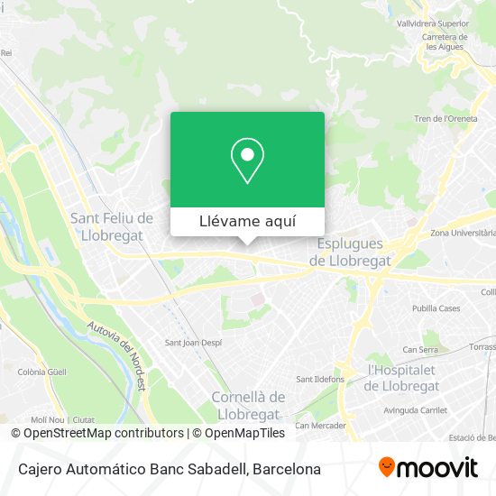 Mapa Cajero Automático Banc Sabadell