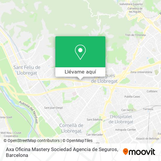 Mapa Axa Oficina Mastery Sociedad Agencia de Seguros