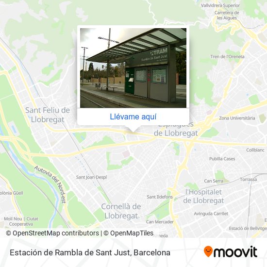 Mapa Estación de Rambla de Sant Just