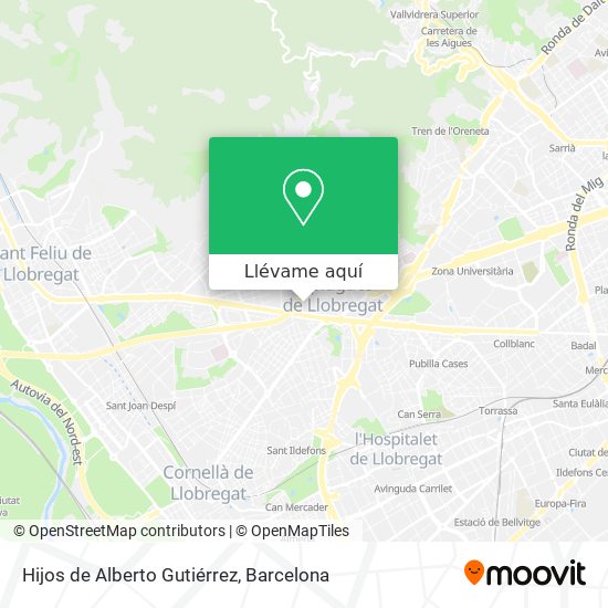 Mapa Hijos de Alberto Gutiérrez