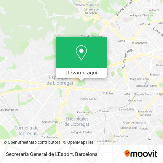 Mapa Secretaria General de L'Esport
