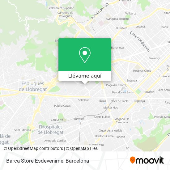 Mapa Barca Store Esdevenime