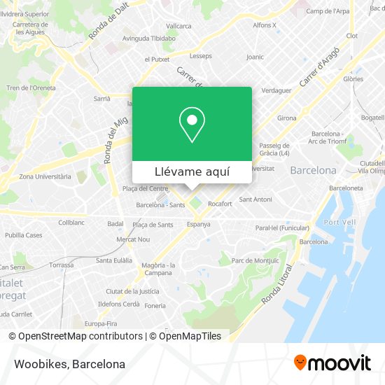 Mapa Woobikes