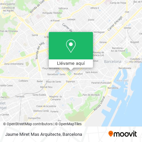 Mapa Jaume Miret Mas Arquitecte