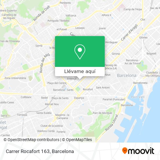 Mapa Carrer Rocafort 163