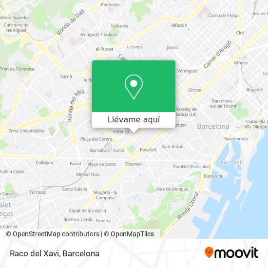 Mapa Raco del Xavi
