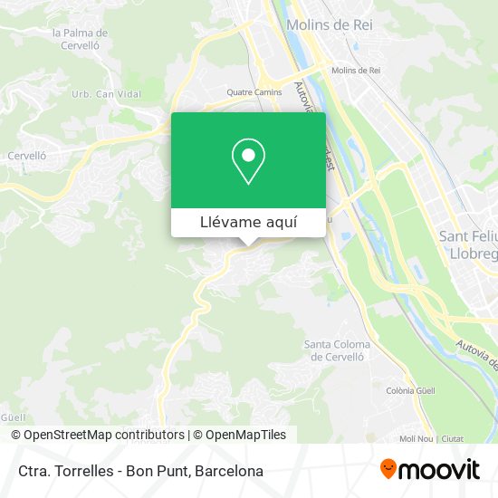 Mapa Ctra. Torrelles - Bon Punt