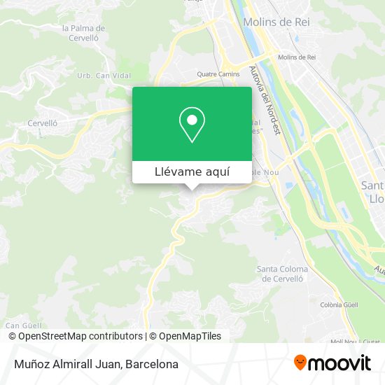 Mapa Muñoz Almirall Juan