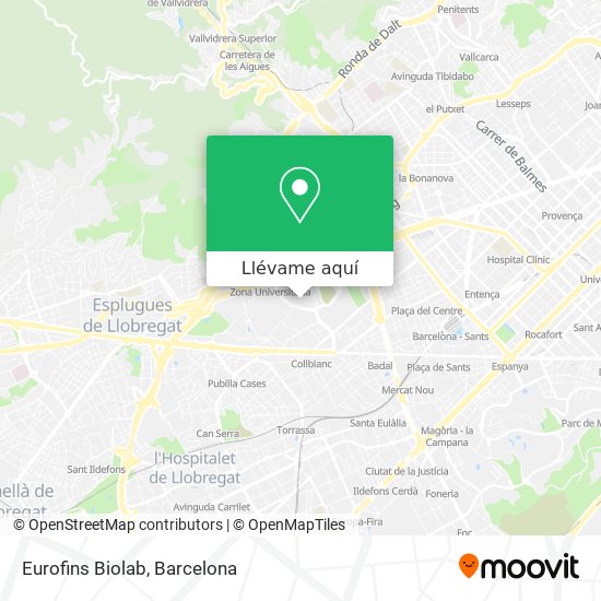 Mapa Eurofins Biolab
