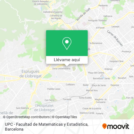 Mapa UPC - Facultad de Matemáticas y Estadística