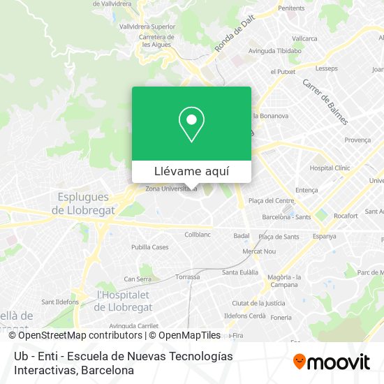 Mapa Ub - Enti - Escuela de Nuevas Tecnologías Interactivas