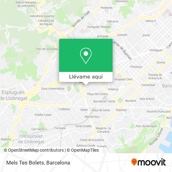Mapa Mels Tes Bolets