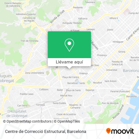 Mapa Centre de Correcció Estructural