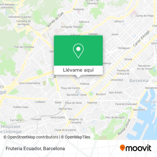Mapa Fruteria Ecuador