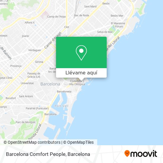 Mapa Barcelona Comfort People