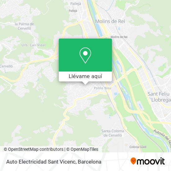 Mapa Auto Electricidad Sant Vicenc