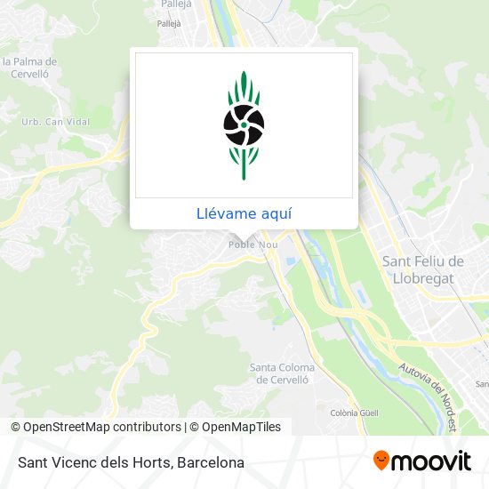 Mapa Sant Vicenc dels Horts