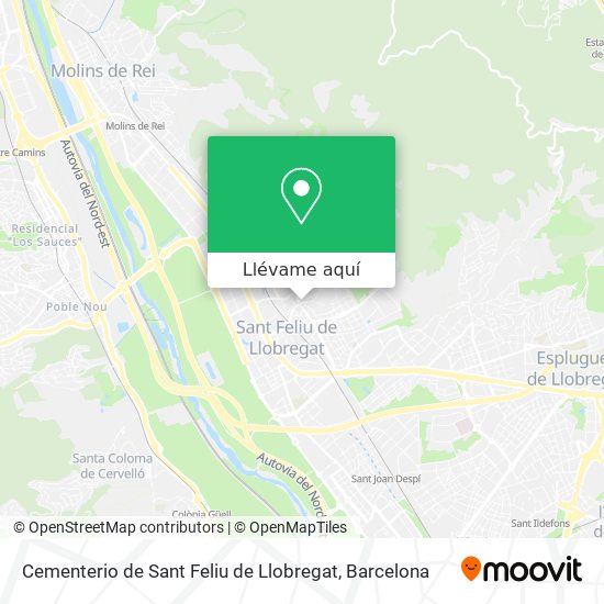 Mapa Cementerio de Sant Feliu de Llobregat