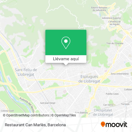 Mapa Restaurant Can Marlès
