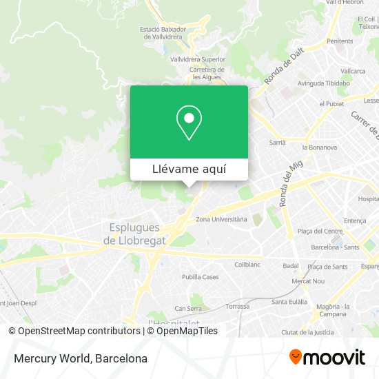 Mapa Mercury World