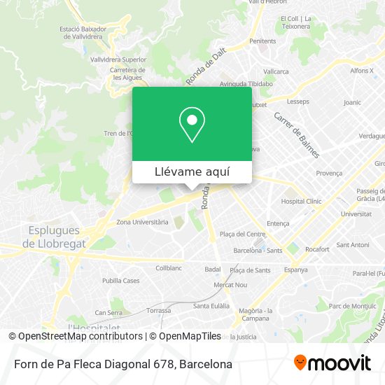 Mapa Forn de Pa Fleca Diagonal 678