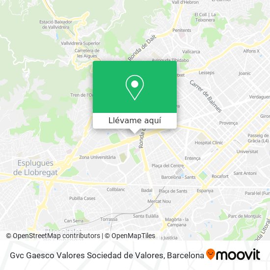 Mapa Gvc Gaesco Valores Sociedad de Valores