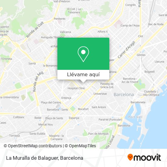Mapa La Muralla de Balaguer
