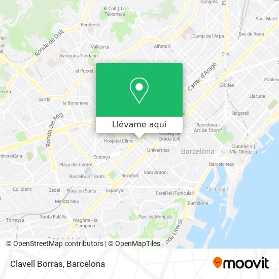 Mapa Clavell Borras