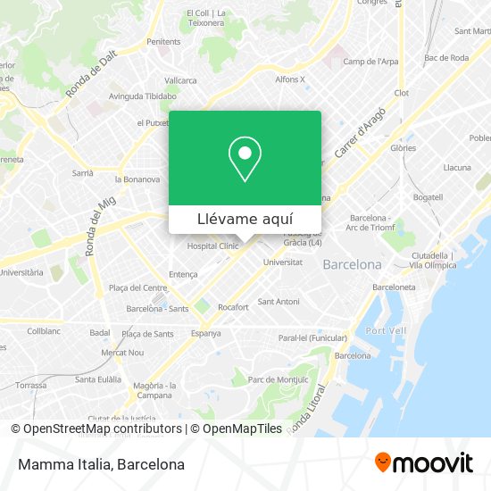Mapa Mamma Italia