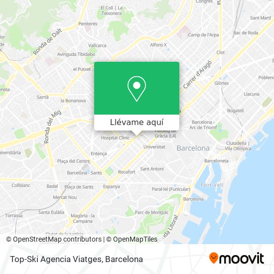 Mapa Top-Ski Agencia Viatges