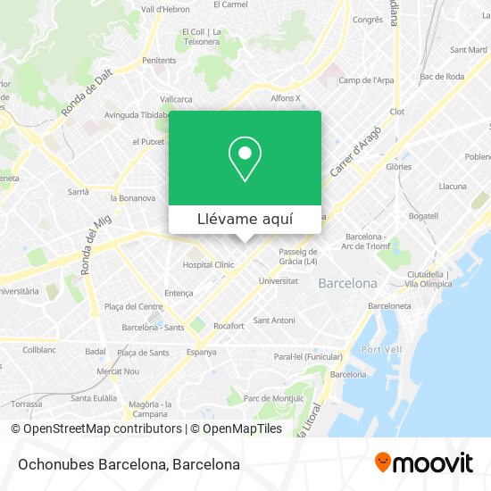 Mapa Ochonubes Barcelona