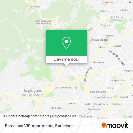 Mapa Barcelona VIP Apartments