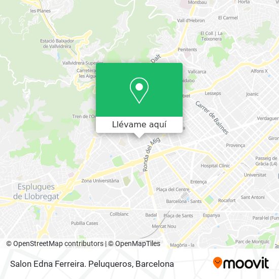 Mapa Salon Edna Ferreira. Peluqueros