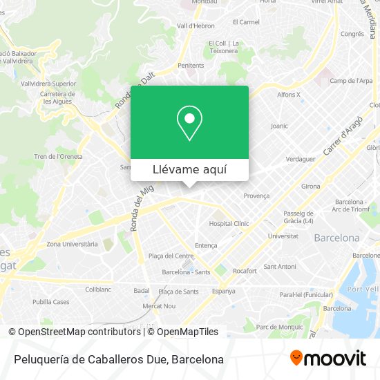 Mapa Peluquería de Caballeros Due