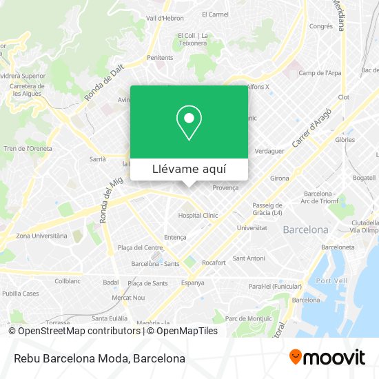 Mapa Rebu Barcelona Moda