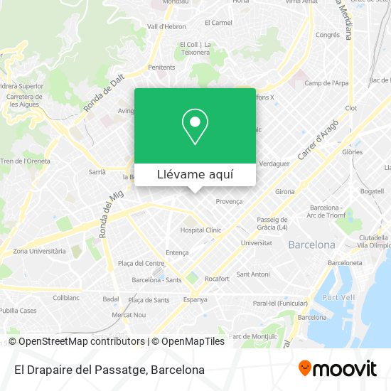 Mapa El Drapaire del Passatge