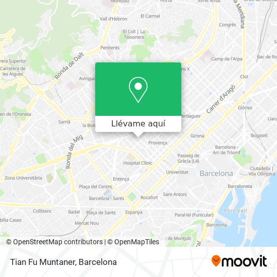 Mapa Tian Fu Muntaner