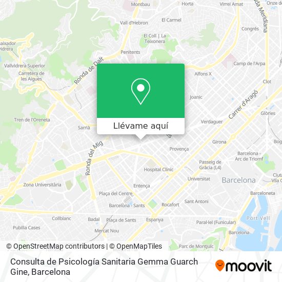 Mapa Consulta de Psicología Sanitaria Gemma Guarch Gine